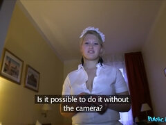 Hotel maid Anna POV thrilling adult clip
