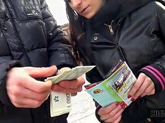 I found a hot POV cash-hungry teen with a mouthful of cash!