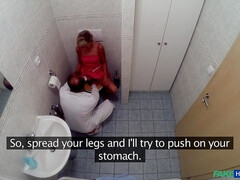 Slim Blonde Gets Creampied After Fucking In The Toilet And The Doctors Office 1