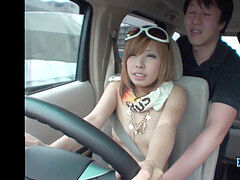 Jav amateur Shirai nude Driving Gets electro-hitachi Action