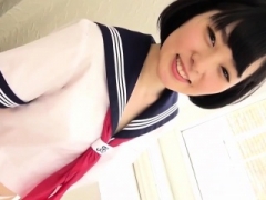 Nice-looking Teen Mizuho Ishimori Strips Off Her School Uniform