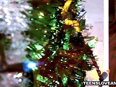 Blonde Teen Anal From Christmas Morning Intruder