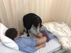 Japanese Aunt visits her nephew in the hospital