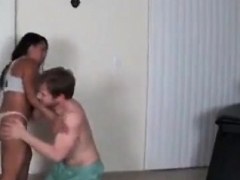 Hot Mom Wrestling Son Gets Overpowered & Fucked