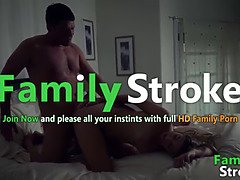 Stepdaughter's behind stepmom gets punished with a hot cuddle and hard fuck