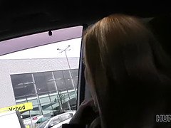 Hot Czech teen picked up by her BF at shopping mall for POV reality sex