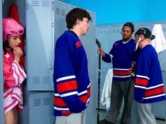 Seductive teen got fucked in the lockerroom