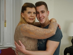Granny Constance having sex with glamorous boy