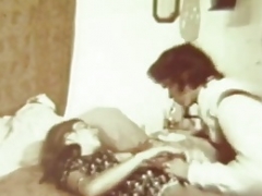 Young and fresh Couple Enjoys Xxx in Bed (1960s Vintage)