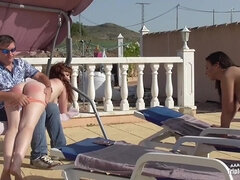 Zoe And Sarah Spanked Under The Sun