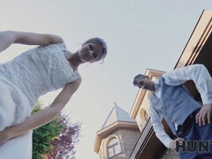 Sarah Kay gets down & dirty with her groom's fiance in a POV wedding dress hunt