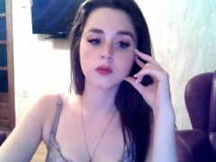 Erotically attractive teen webcam striptease