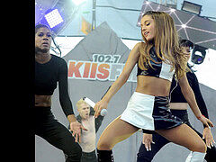 Ariana Grande wank off compete
