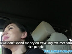 Lea Lexis hitchhikes for cash & gets pounded hard in public