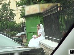 結婚, 浮気者, 古典, 下着, オマンコ, スカートのぞき, のぞき, 結婚式