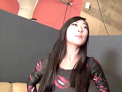 jaw-dropping mean japanese lady ballbusting