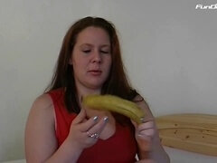 Closeup handjobs, banana sex, orgasm