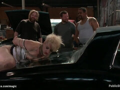 Muddy blonde plowed in auto assets store (Dylan Ryan, Tommy Pistol)