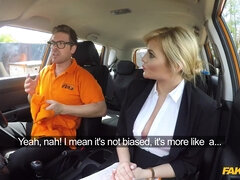 Car Sex at Driving School Posh blonde examiner reveals dirty desires: Ryan Ryder, Katy Jayne