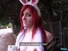 Public Agent - Nasty Easter Bunny Girl Shagged Outside 1