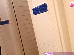 Amateur, Blowjob, Cumshot, Facial, Girlfriend, Public, Pussy, Toilet