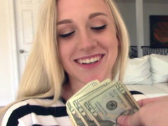 American, Blonde, Cute, Money, Piercing, Pov, Shaved, Teen