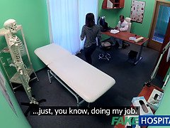 Sexy patient from Spain gets her pussy filled with jizz in fakehospital POV clinic