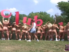 Culo, Tetas grandes, Grupo, Sexo duro, Desnudo, Al aire libre, Público, Coño