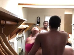 Black Wife Fucked Hard On Sink