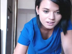 Amateur, Brunette brune, Gode, Fait maison, Masturbation, Solo, Jouets, Webcam