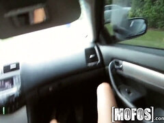 Ariana Marie gives an epic car blowjob in Mofos video