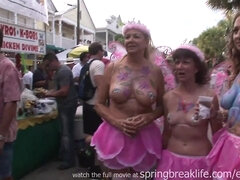 Fantasy Fest Afternoon - Naked Girls On the Street
