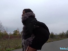 Britannique, Noir ébène, Hard, Hd, Interracial, De plein air, Pov, Public