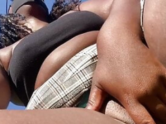 African, Amateur, Big ass, Flashing, Homemade, Outdoor, Pussy, Tits