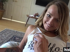 Blonde, Sucer une bite, Tir de sperme, Fétiche, Hard, Pov, Adolescente, Nénés