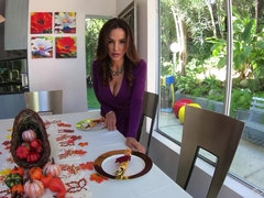 Lisa Ann enjoys a passionate sex on thanksgiving