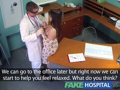 Sabina Black's fakehospital pov exam relieves her curvy patient's back pain