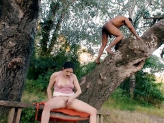 Outdoor sex action, babes boned in the open, outdoor porn