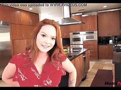 Stepmom can't resist stepson's hunger for university life - a hot MILF with a hunger for young, sexy sex!