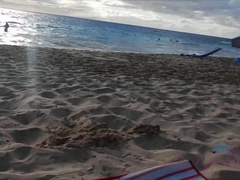 Amateur, Playa, Mamada, Novia, Al aire libre, Pov, Público, Ducha