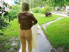 European, Flashing, Outdoor, Pussy, Tattoo, Tits, Voyeur, Wife