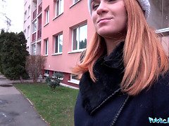 Hd, De plein air, Pov, Public, Réalité, Rousse roux, Russe, Fils