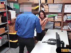 Backroom, Blowjob, Caught, Petite, Police, Punishment, Rough, Uniform