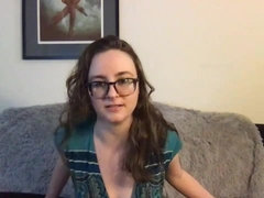 Blonde, Fingering, Glasses, Handjob, Homemade, Solo, Toys, Webcam