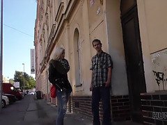 Cash-hungry Czech teen gets a POV blowjob and dirty pussy licking from her cuckold
