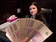 Amateur, Brunette, Czech, European, Homemade, Hotel, Money, Pov