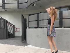 Closeup, Dancing, Fisting, Masturbation, Orgasm, Public, Solo, Upskirt