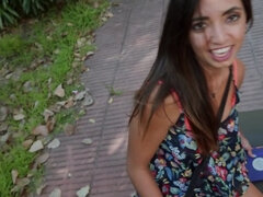 Amateur, Europeo, Latina, Al aire libre, Pov, Adolescente, Tetas