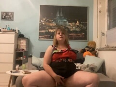 Amateur, Bbw, Chubby, Dress, Homemade, Masturbation, Tits