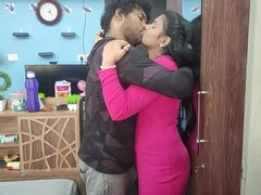 Vaishnavy and Sharun Raj Hot Indian Couple Boobs Press and Lip Lock - Mallu Romance